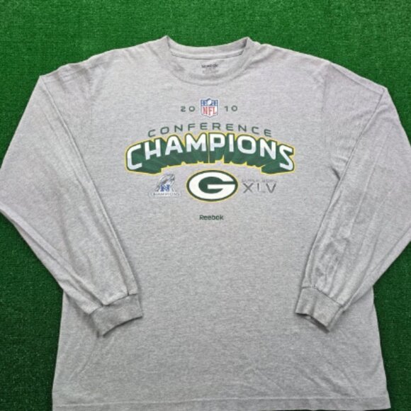 Reebok Other - Green Bay Packers Tshirt Mens XL Gray Long Sleeve NFL 2010 Conference Champions
